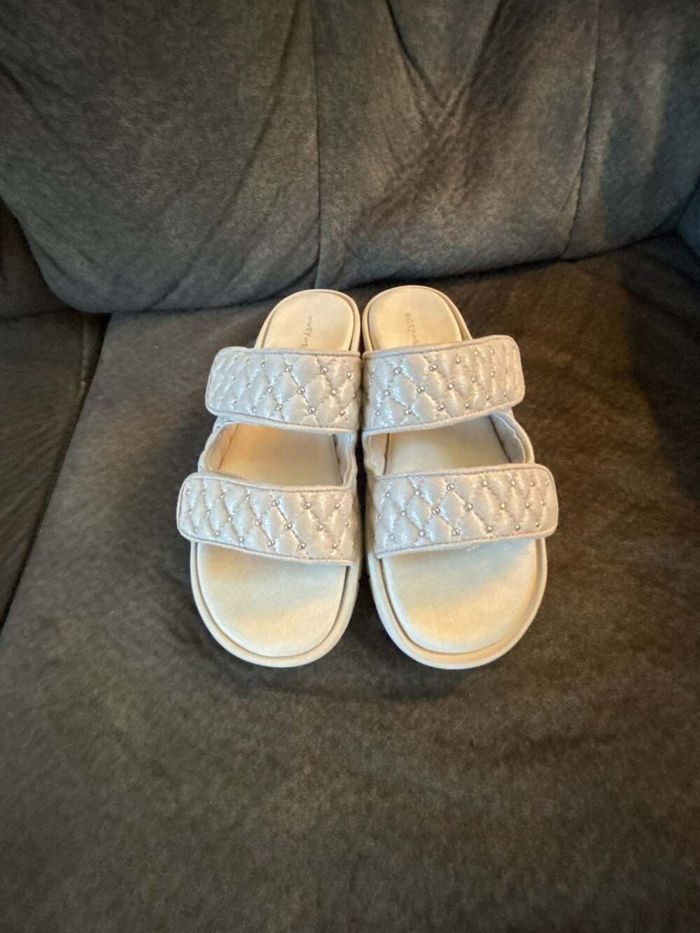 Easy Spirit Serick Quilted Two-Band Slide Sandals